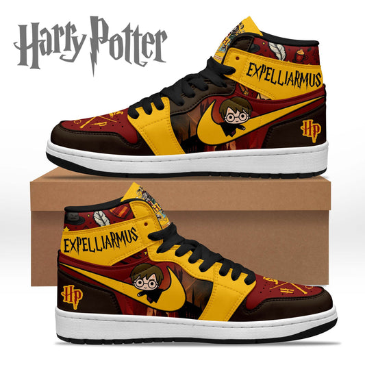 Ideafootwear Harry Potter AJ1 High Sneakers Shoes For Men And Women 5