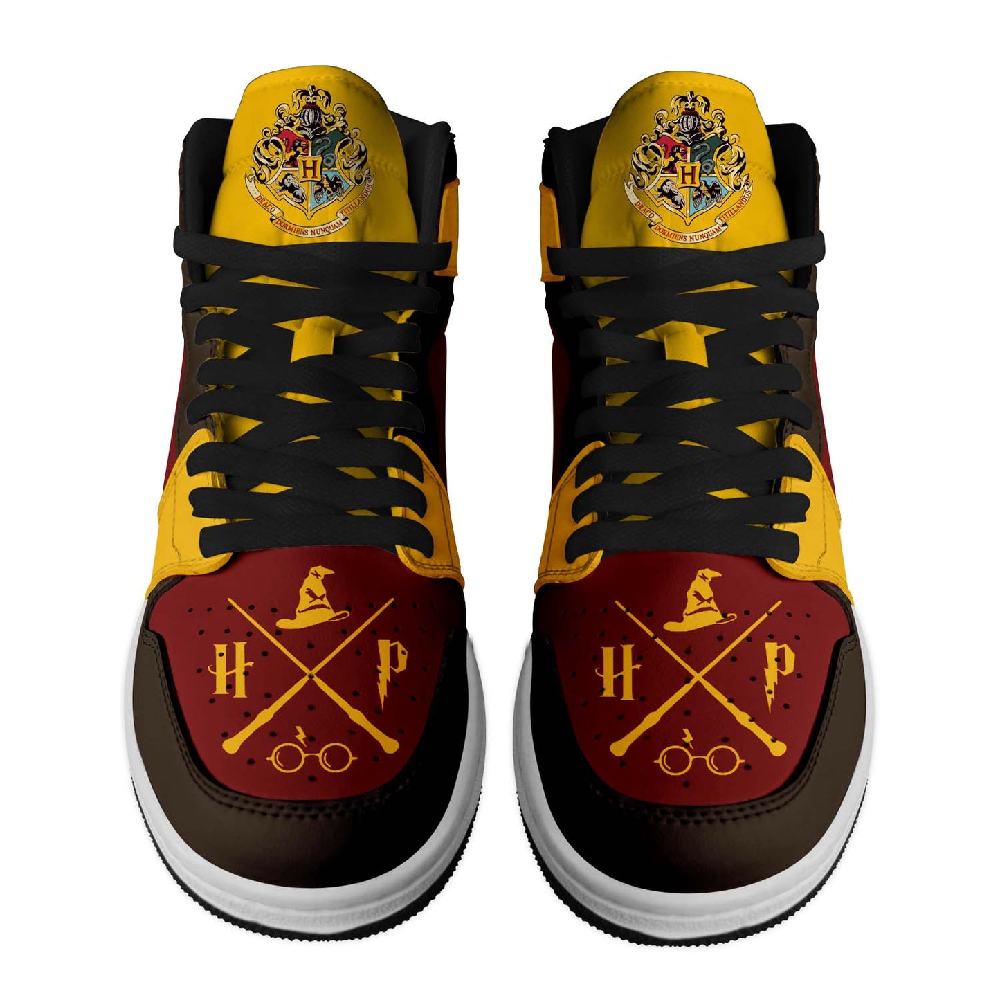 Ideafootwear Harry Potter AJ1 High Sneakers Shoes For Men And Women 5