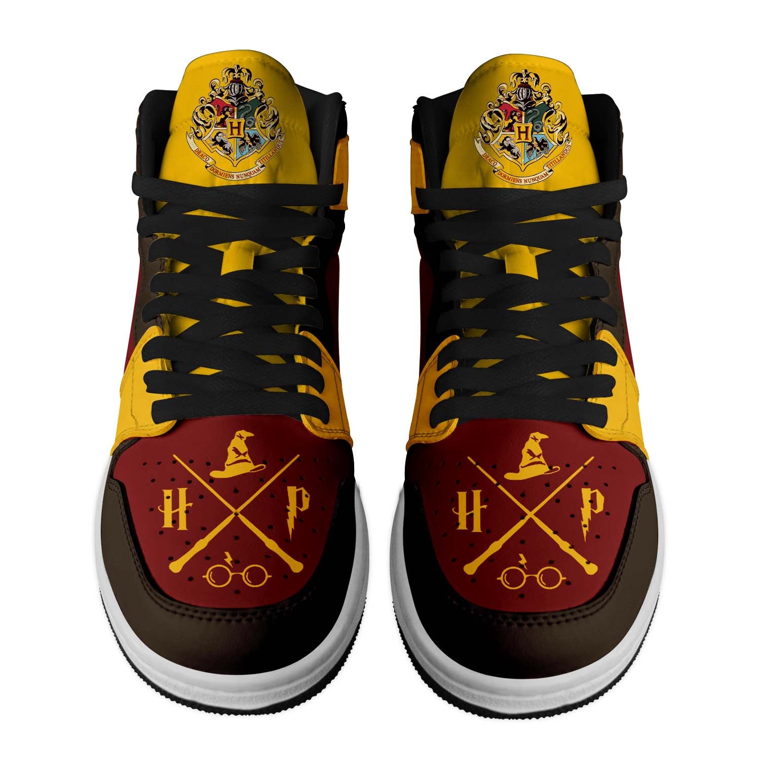 Ideafootwear Harry Potter AJ1 High Sneakers Shoes For Men And Women 5