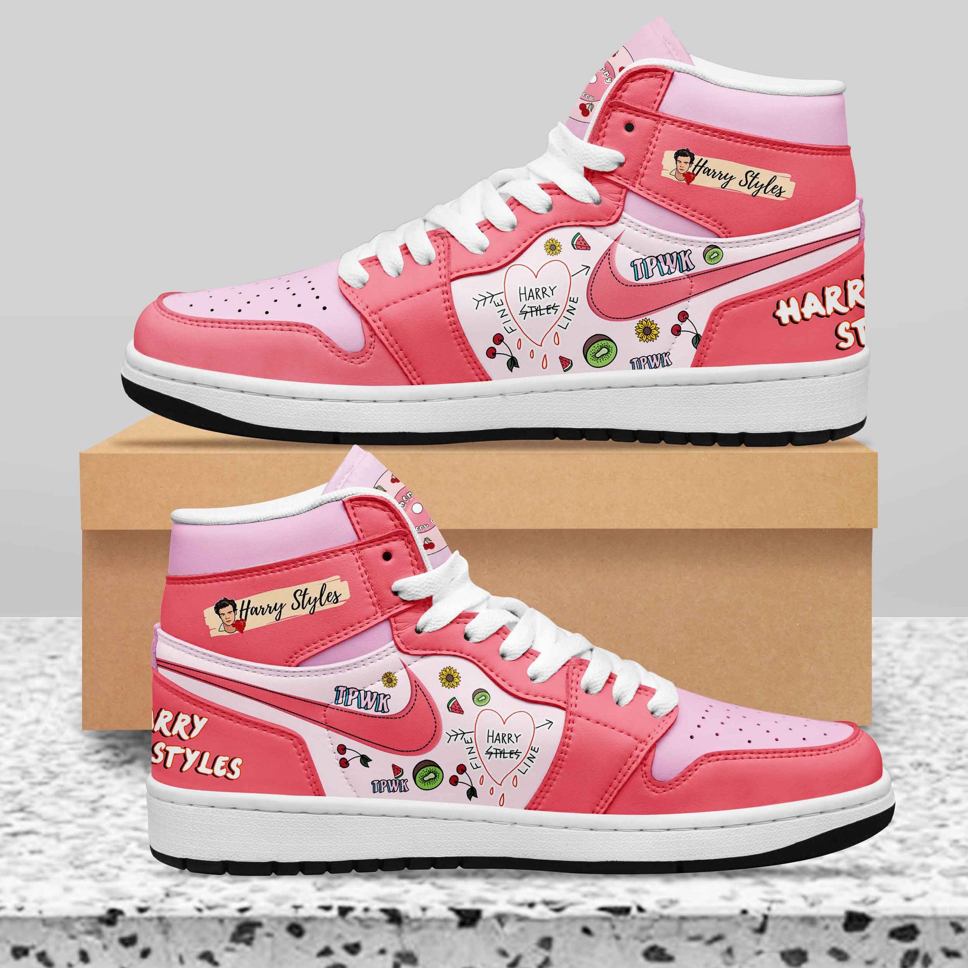 Ideafootwear Harry Styles AJ1 High Sneakers Shoes For Men And Women 4