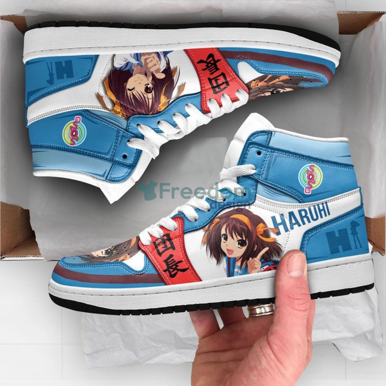 Ideafootwear Haruhi Suzumiya AJ1 High Sneakers Shoes For Men And Women 1