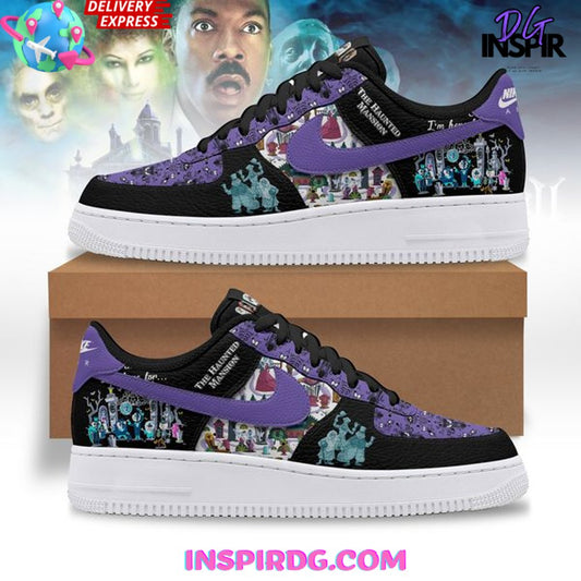 Ideafootwear Haunted Mansion Midnight Spook Air Low-Top Sneakers Shoes For Men And Women 1