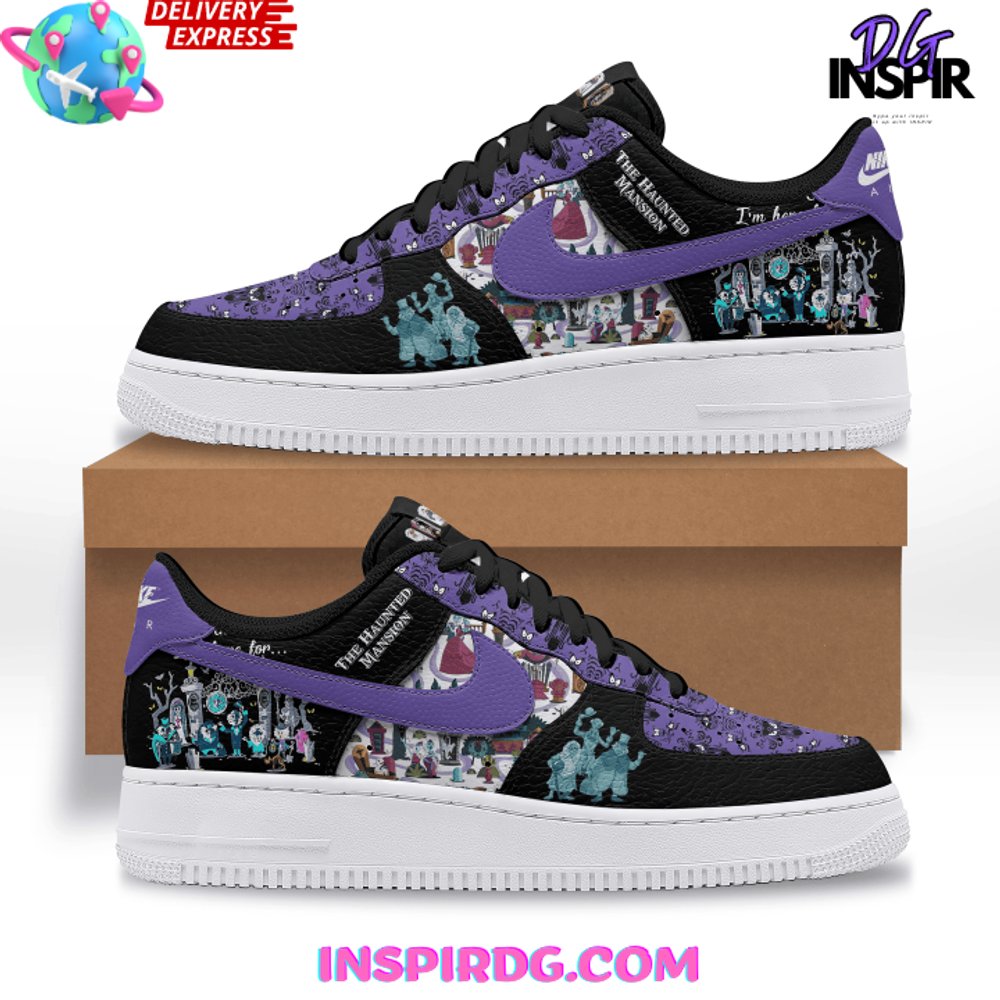 Ideafootwear Haunted Mansion Midnight Spook Air Low-Top Sneakers Shoes For Men And Women 1