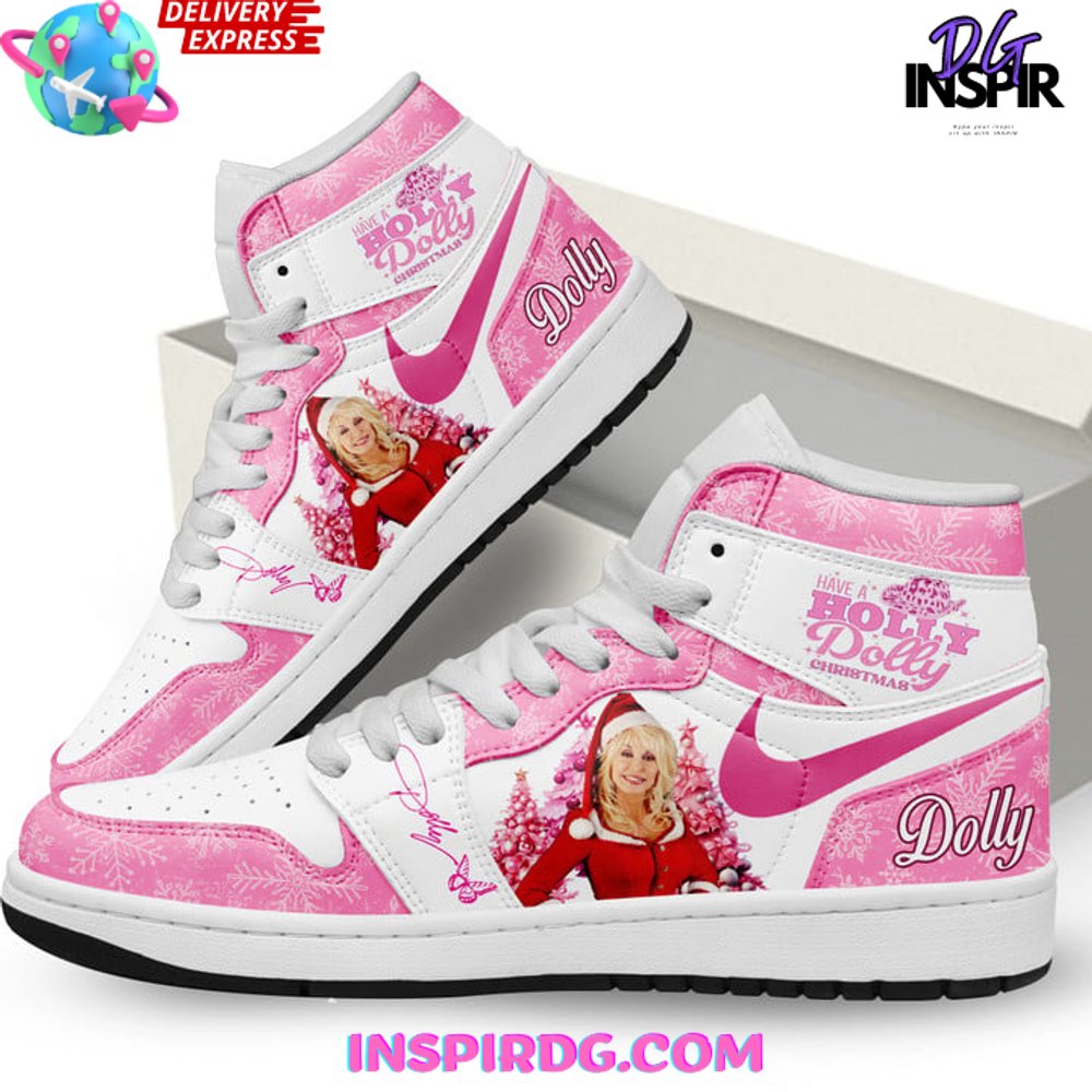 Ideafootwear Have A Holly Dolly Christmas AJ1 High Sneakers Shoes For Men And Women 1