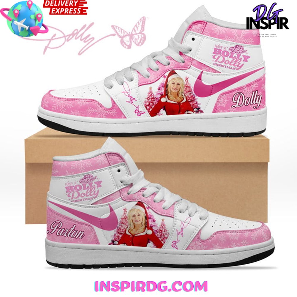 Ideafootwear Have A Holly Dolly Christmas AJ1 High Sneakers Shoes For Men And Women 1