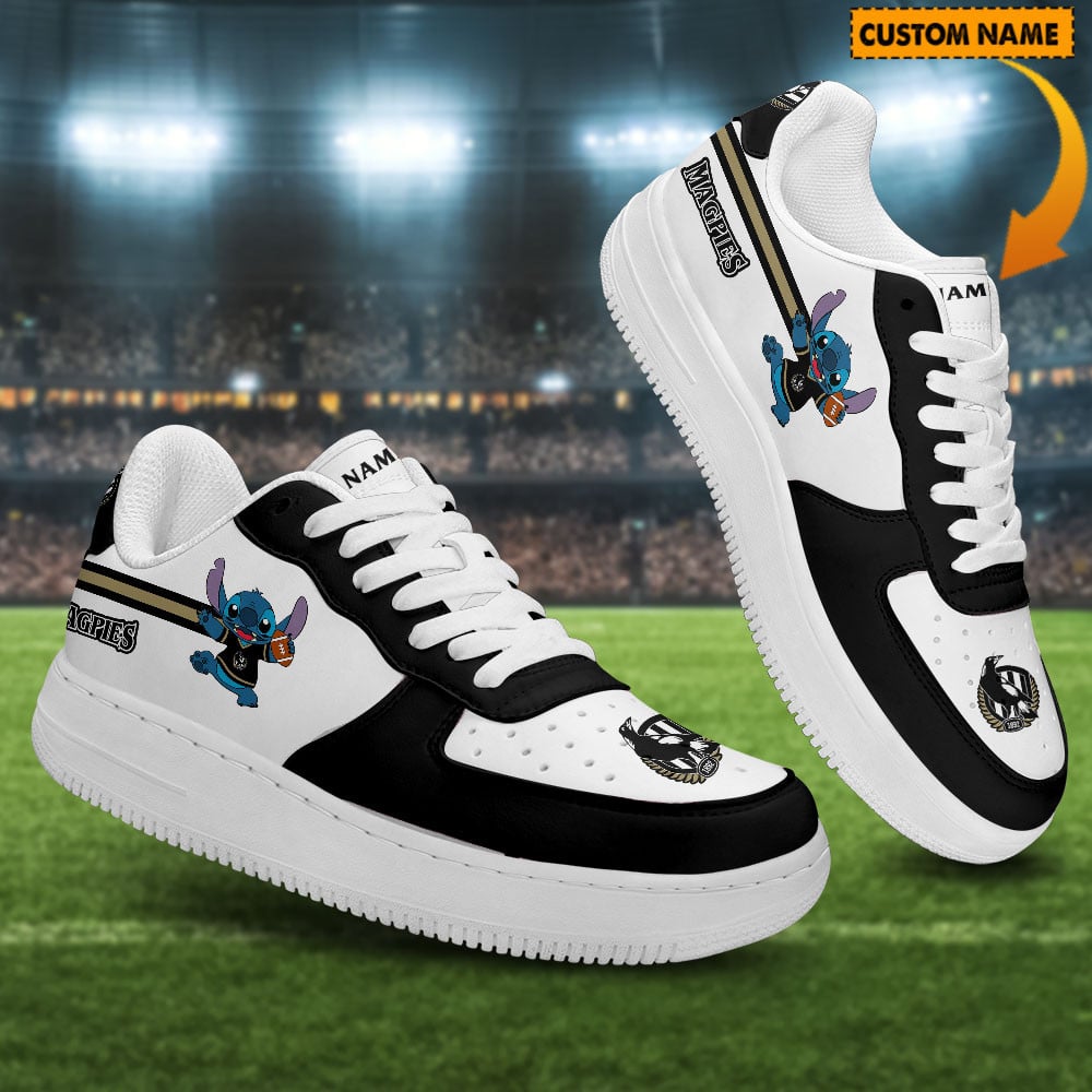 Ideafootwear Hawke's Bay Magpies Air Low-Top Sneakers Shoes For Men And Women 1