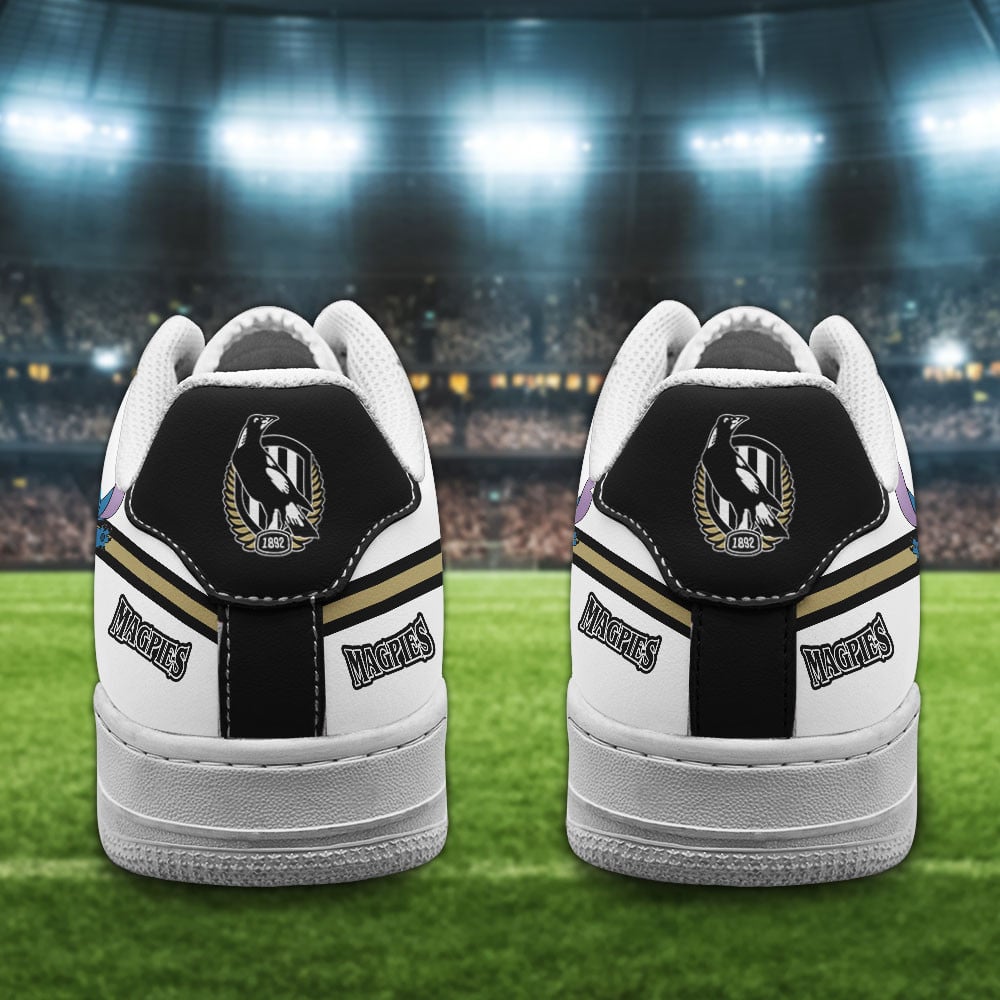 Ideafootwear Hawke's Bay Magpies Air Low-Top Sneakers Shoes For Men And Women 1