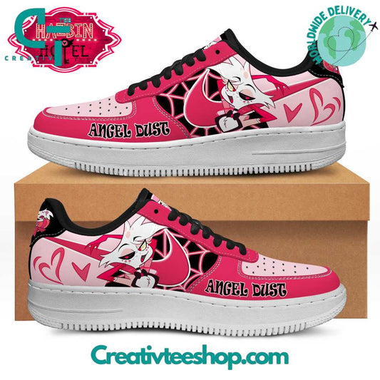 Ideafootwear Hazbin Hotel Angel Dust  Air Low-Top Sneakers Shoes For Men And Women 1