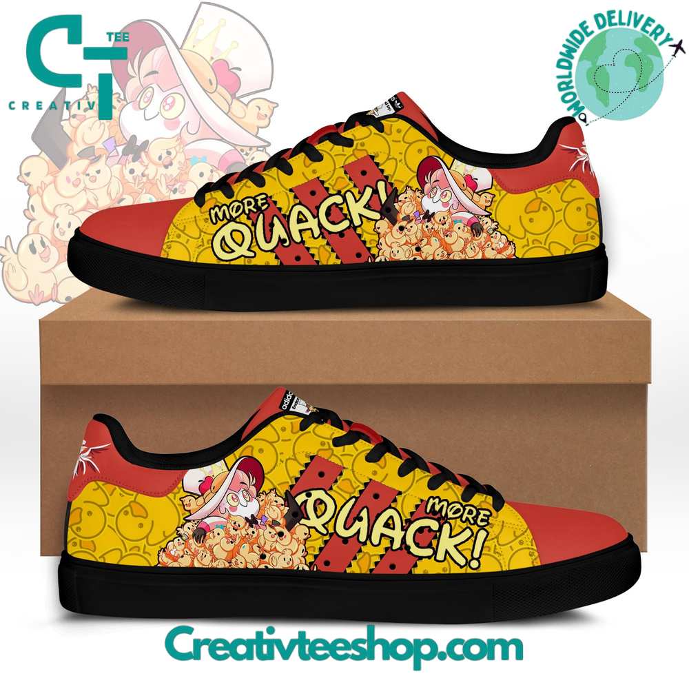 Ideafootwear Hazbin Hotel More Quack  Skate Stan Shoes Sneakes For Men And Women 1