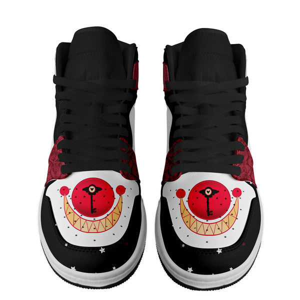 Ideafootwear Hazbin Hotel AJ1 High Sneakers Shoes For Men And Women 7
