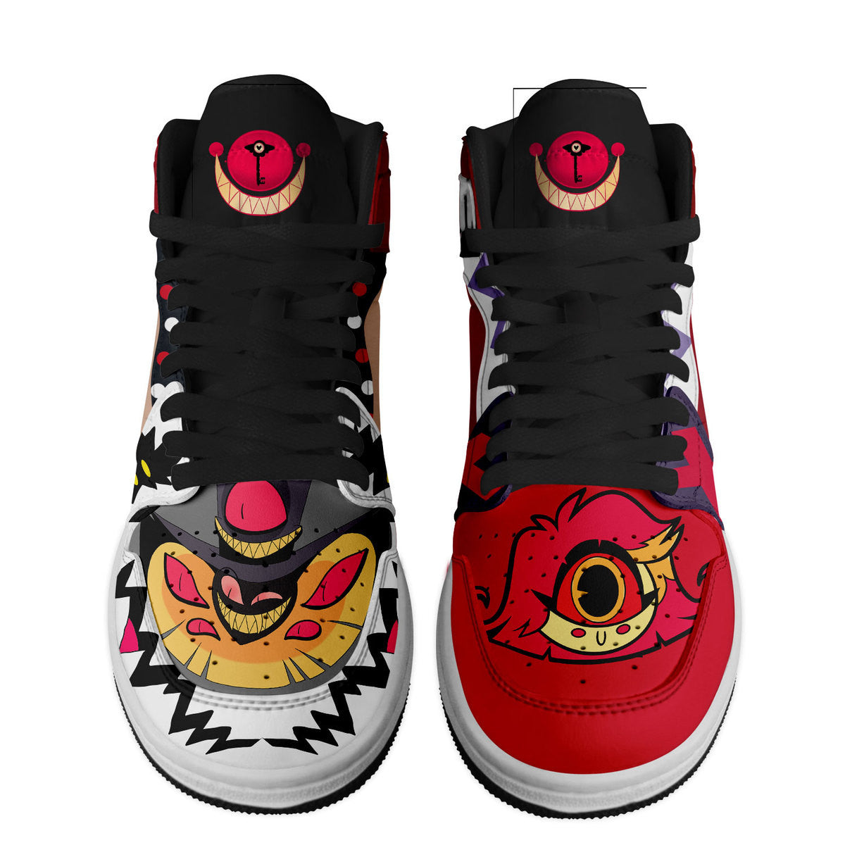 Ideafootwear Hazbin Hotel AJ1 High Sneakers Shoes For Men And Women 10