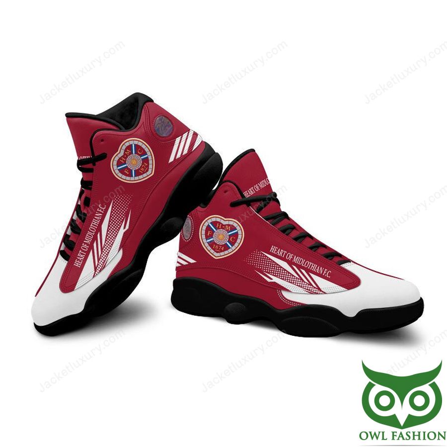 Ideafootwear Heart of Midlothian F.C. AJ13 Sneakers Shoes For Men And Women 1