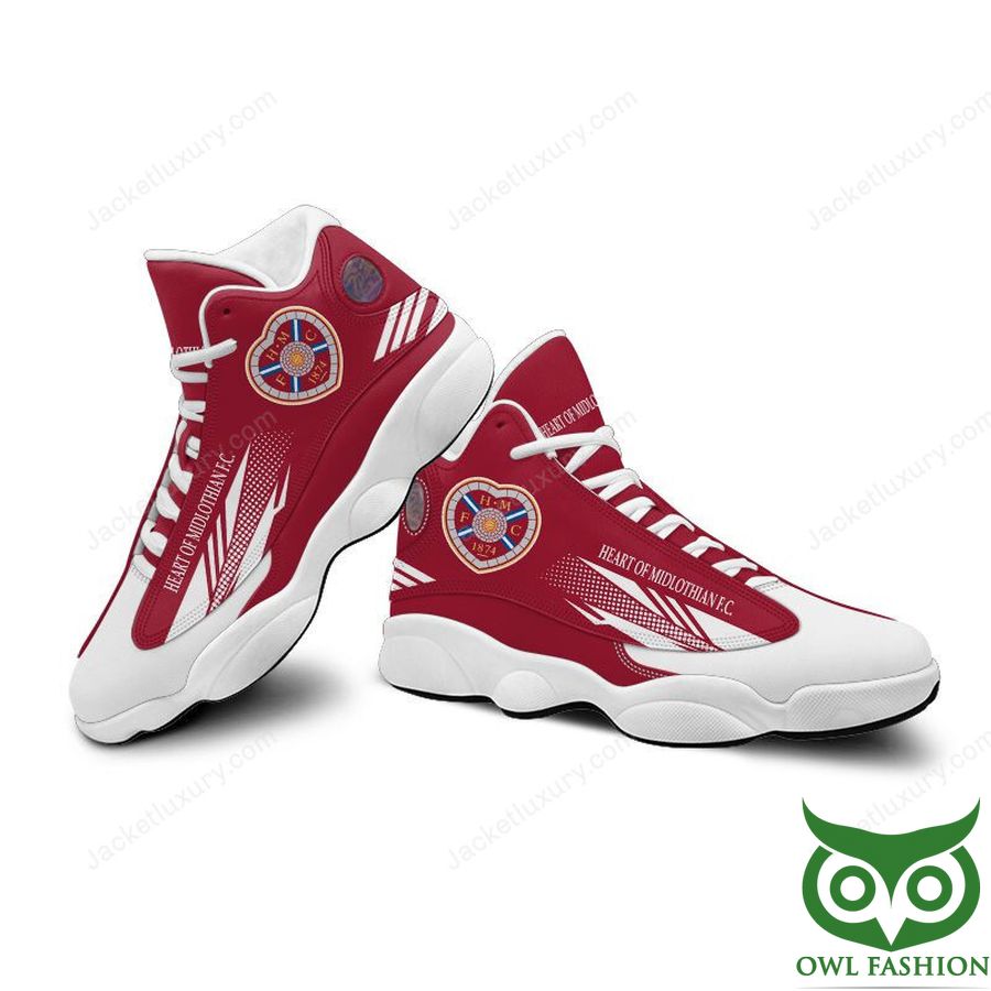 Ideafootwear Heart of Midlothian F.C. AJ13 Sneakers Shoes For Men And Women 2