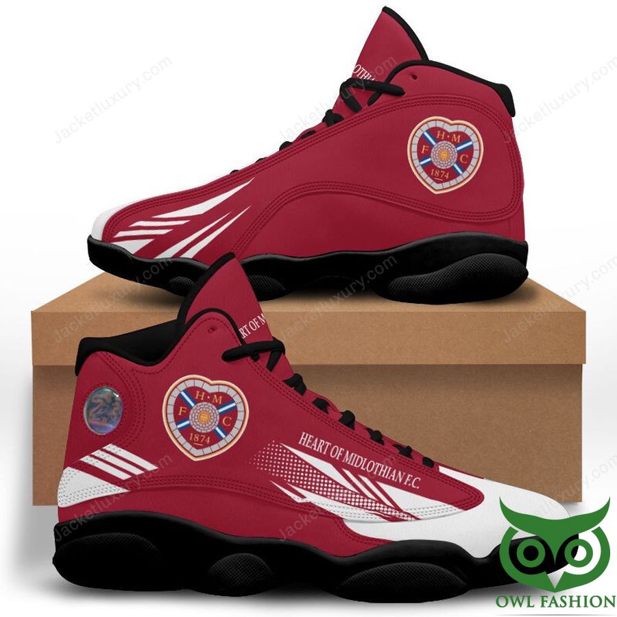 Ideafootwear Heart of Midlothian F.C. AJ13 Sneakers Shoes For Men And Women 1