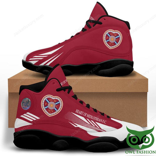 Ideafootwear Heart of Midlothian F.C. AJ13 Sneakers Shoes For Men And Women 1
