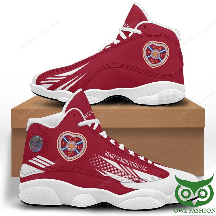Ideafootwear Heart of Midlothian F.C. AJ13 Sneakers Shoes For Men And Women 2