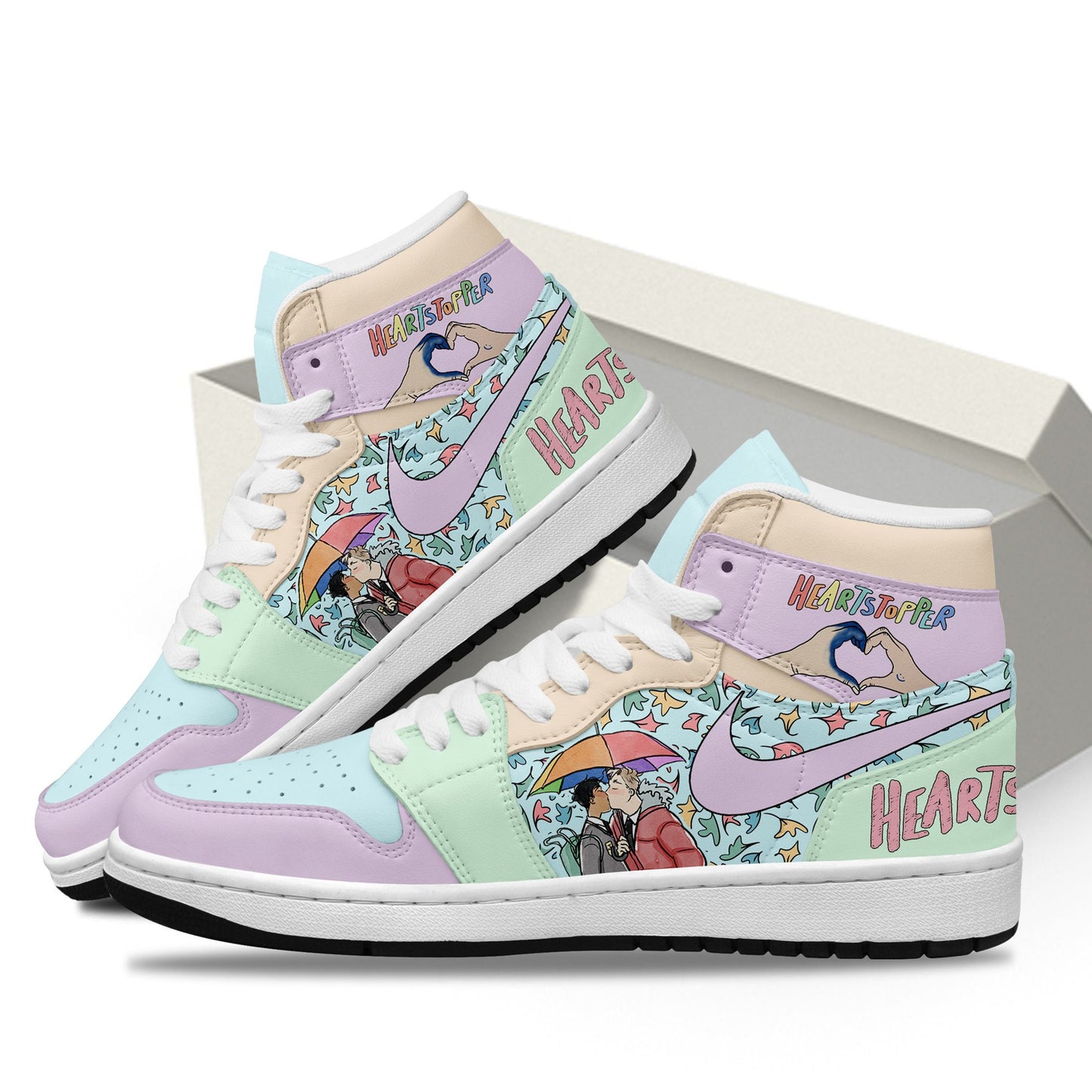 Ideafootwear Heartstopper AJ1 High Sneakers Shoes For Men And Women 2