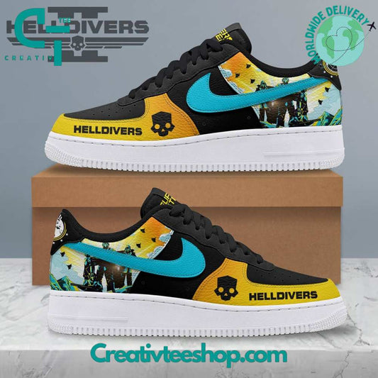 Ideafootwear Helldivers II  Air Low-Top Sneakers Shoes For Men And Women 1