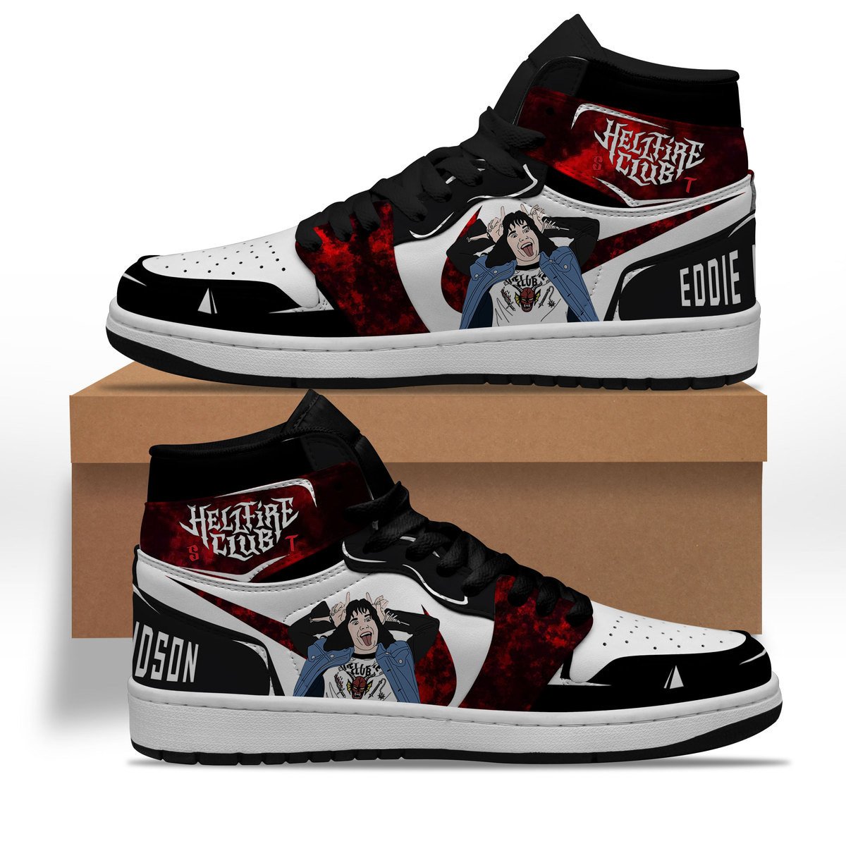 Ideafootwear Hellfire Club AJ1 High Sneakers Shoes For Men And Women 1