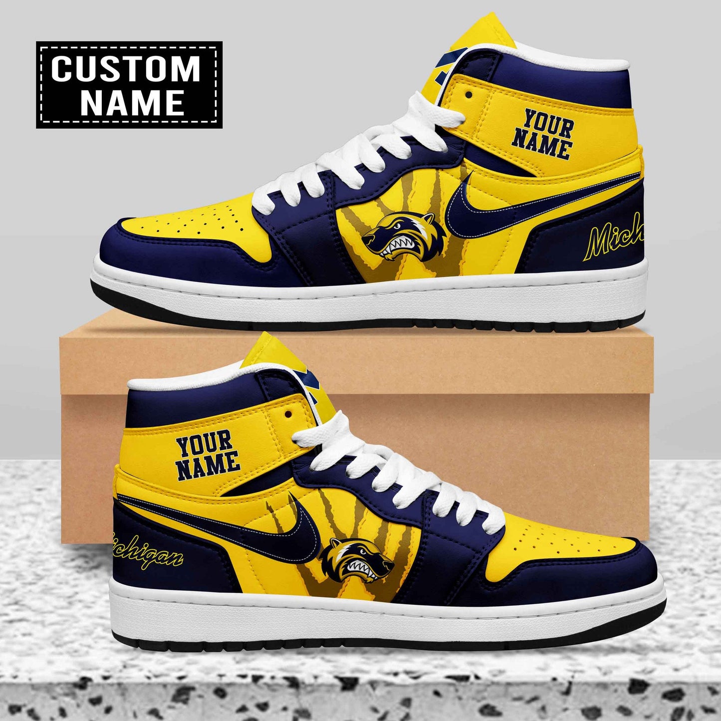Ideafootwear Helsinki Wolverines AJ1 High Sneakers Shoes For Men And Women 2