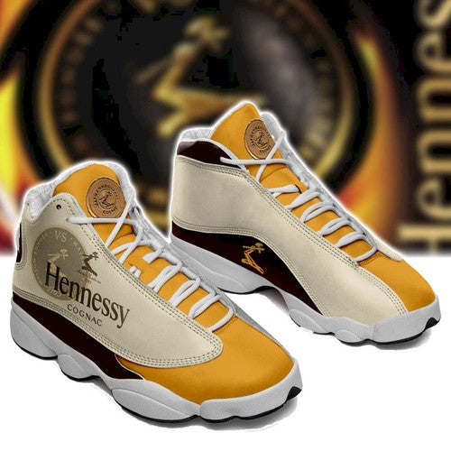 Ideafootwear Hennessy Cognac AJ13 Sneakers Shoes For Men And Women 1