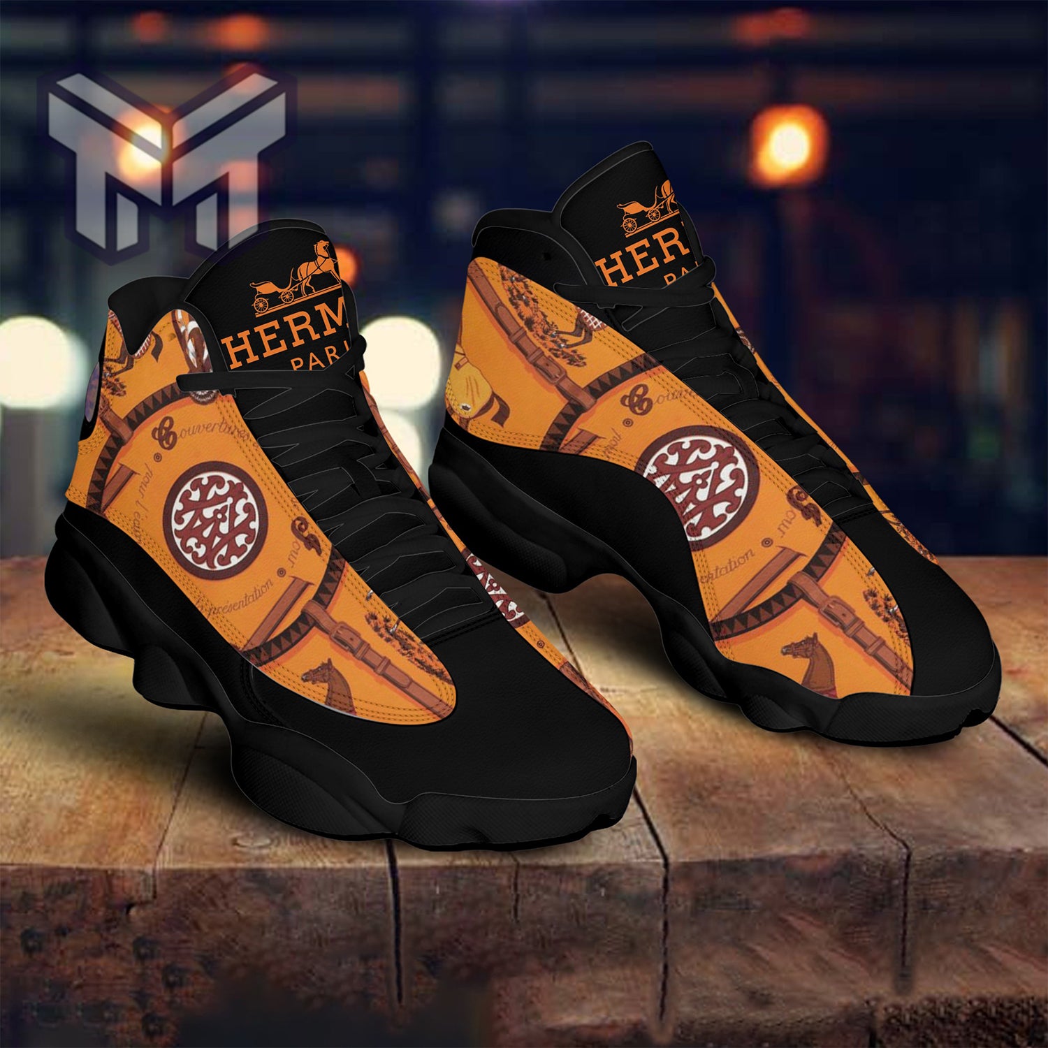 Ideafootwear Hermes AJ13 Sneakers Shoes For Men And Women 3
