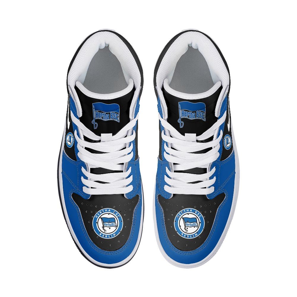 Ideafootwear Hertha BSC AJ1 High Sneakers Shoes For Men And Women 1