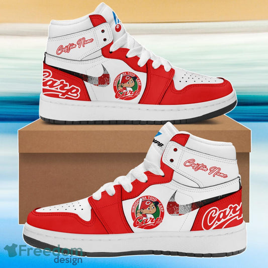 Ideafootwear Hiroshima Carp AJ1 High Sneakers Shoes For Men And Women 1