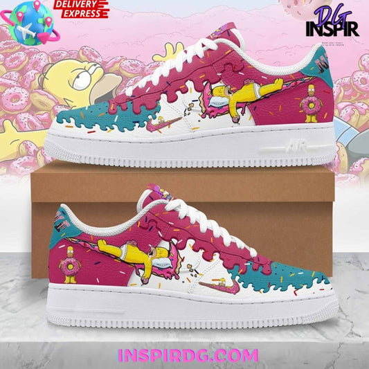 Ideafootwear Homer Simpson Air Low-Top Sneakers Shoes For Men And Women 1