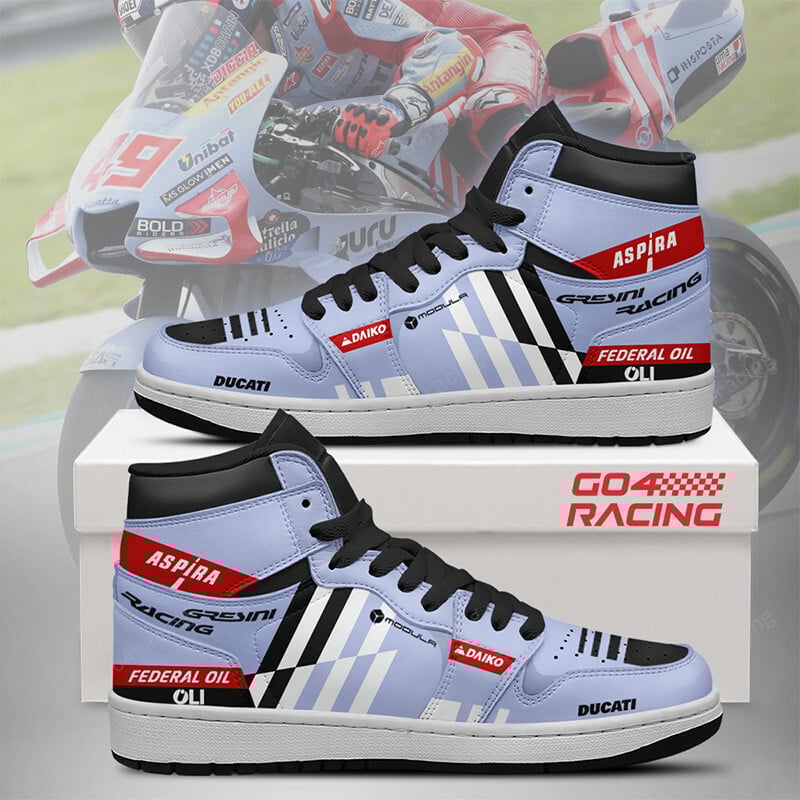 Ideafootwear Honda Factory Racing AJ1 High Sneakers Shoes For Men And Women 1