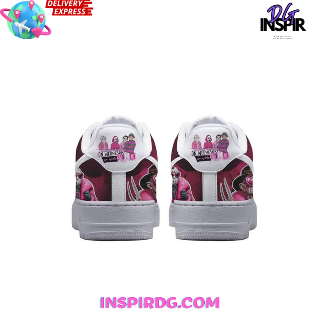 Ideafootwear Horror Film Pink Air Low-Top Sneakers Shoes For Men And Women 1