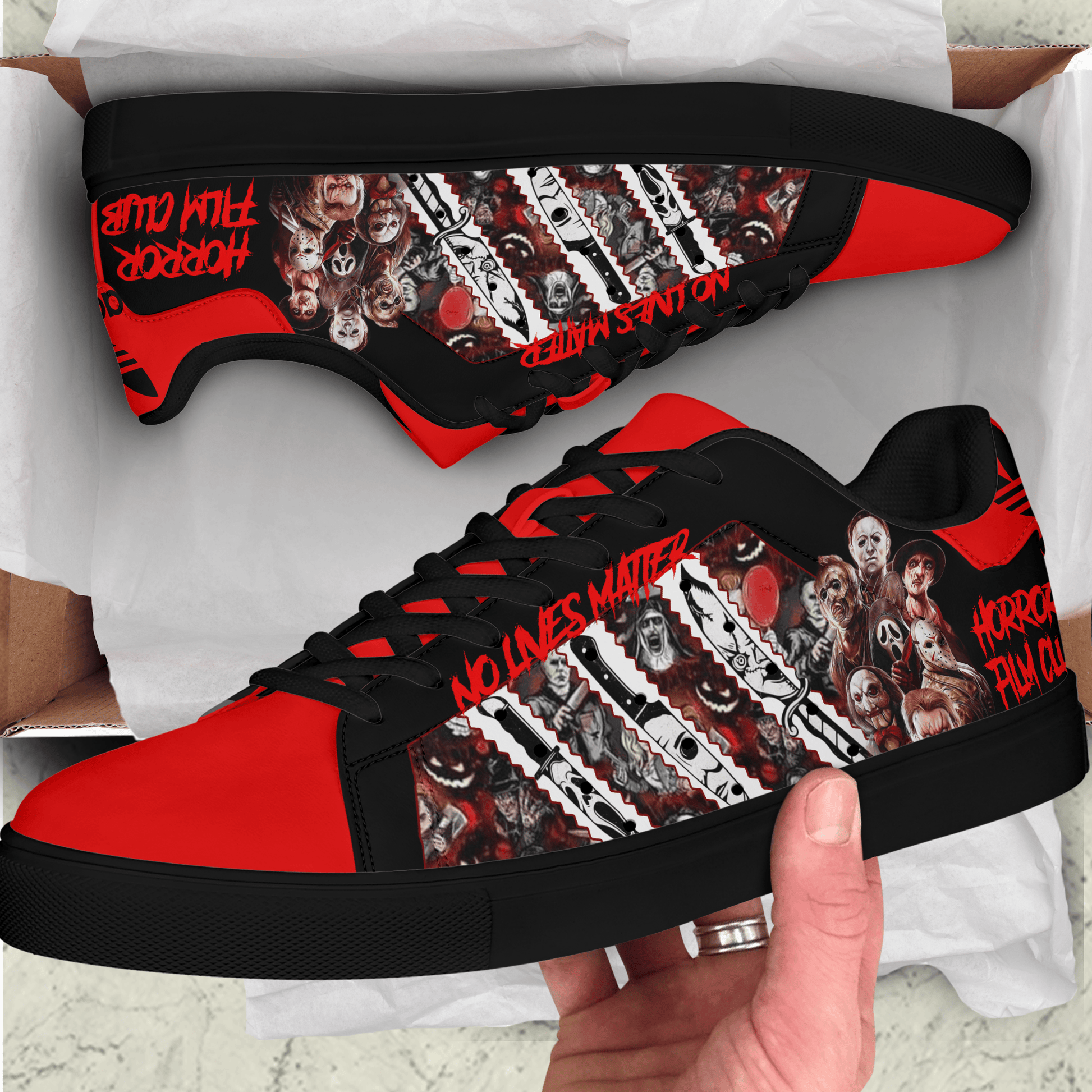 Ideafootwear Horror Movie Skate Stan Shoes Sneakes For Men And Women  1