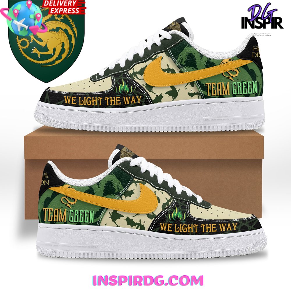 Ideafootwear House Of The Dragon Team Green Air Low-Top Sneakers Shoes For Men And Women 1