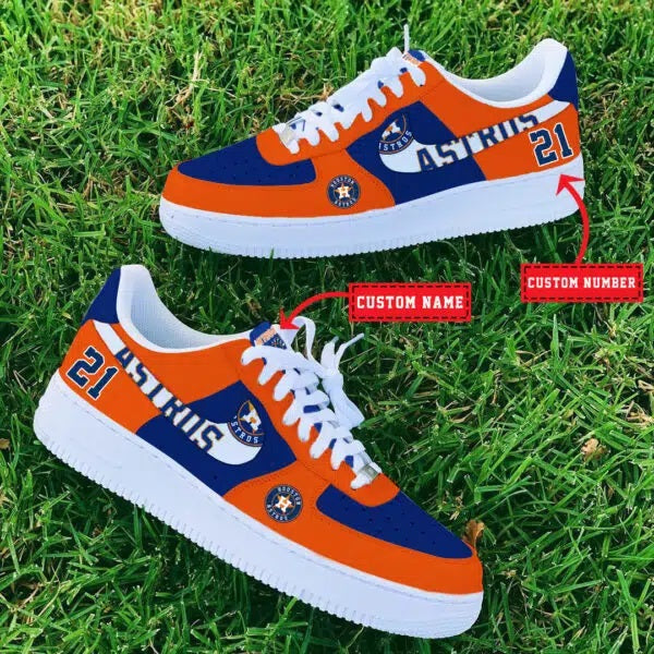 Ideafootwear Houston Astros MLB Air Low-Top Sneakers Shoes For Men And Women 1