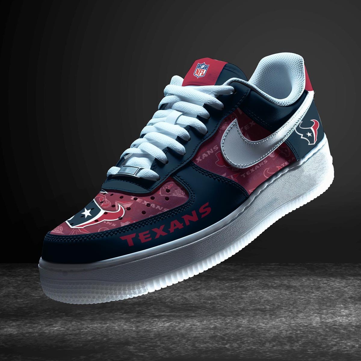 Ideafootwear Houston Texans Air Low-Top Sneakers Shoes For Men And Women 8