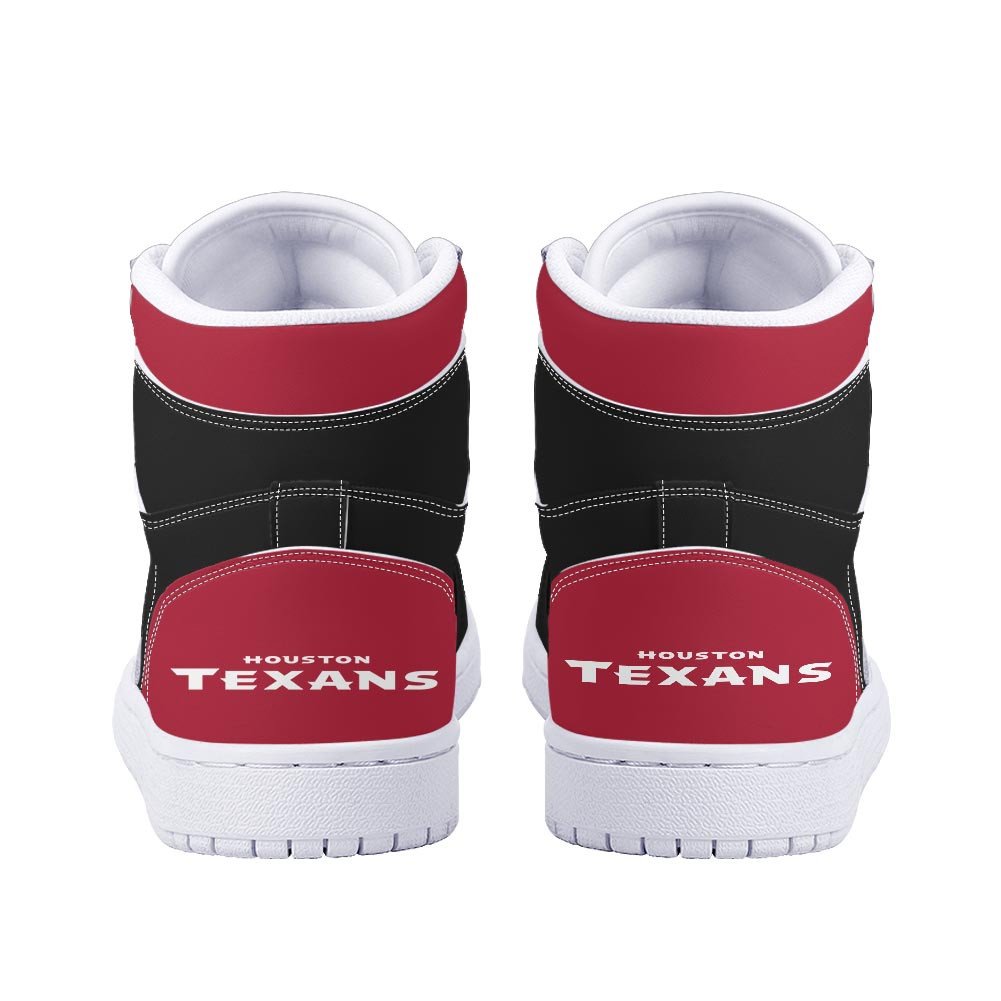 Ideafootwear Houston Texans AJ1 High Sneakers Shoes For Men And Women 9