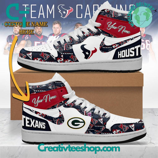 Ideafootwear Houston Texans AJ1 High Sneakers Shoes For Men And Women 7