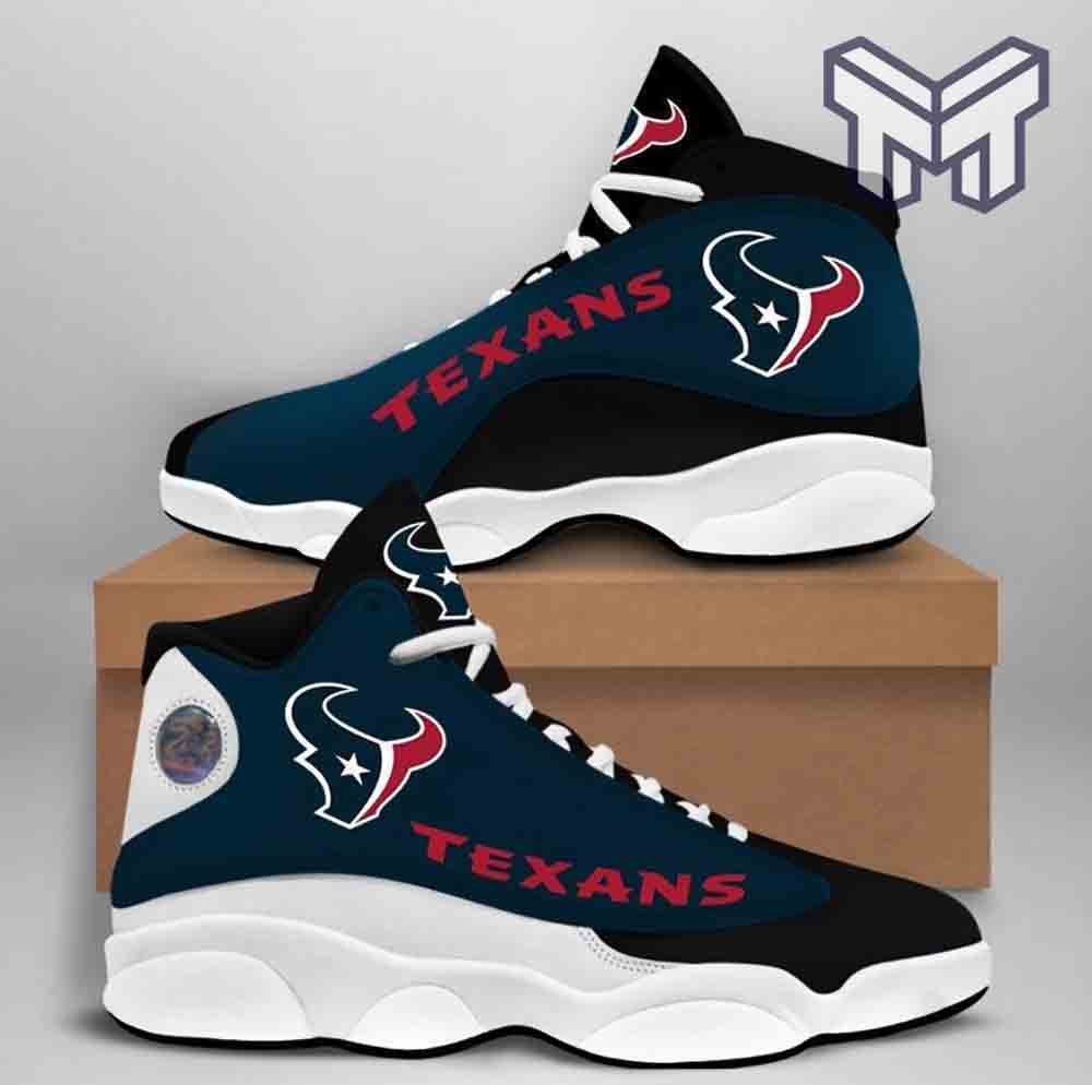 Ideafootwear Houston Texans AJ13 Sneakers Shoes For Men And Women 7