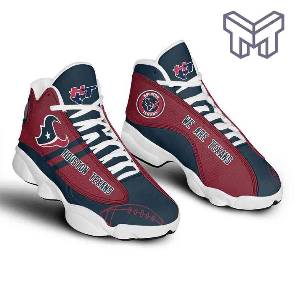 Ideafootwear Houston Texans AJ13 Sneakers Shoes For Men And Women 8