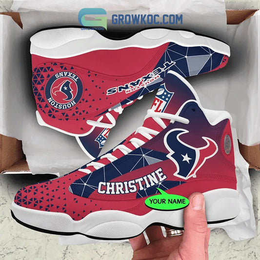 Ideafootwear Houston Texans AJ13 Sneakers Shoes For Men And Women 3