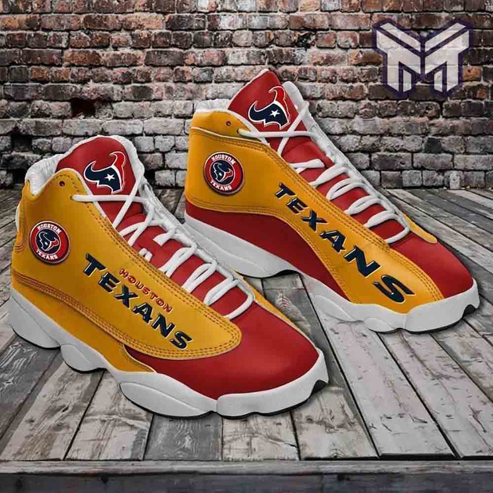 Ideafootwear Houston Texans AJ13 Sneakers Shoes For Men And Women 6