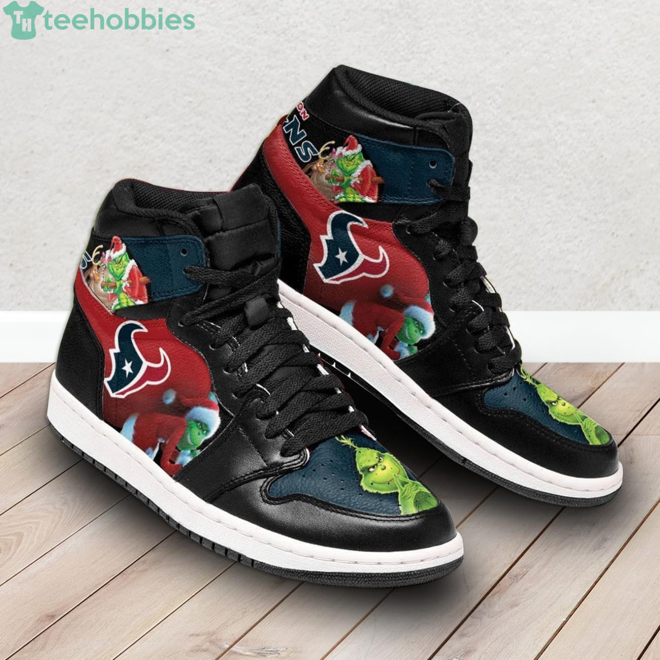 Ideafootwear Houston Texans NFL AJ1 High Sneakers Shoes For Men And Women 7