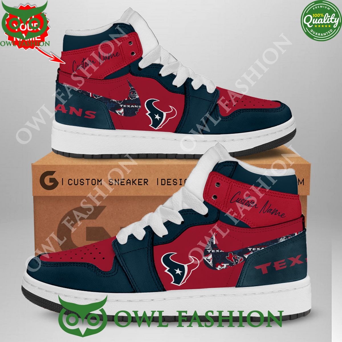 Ideafootwear Houston Texans SneakersAJ1 High Sneakers Shoes For Men And Women 2