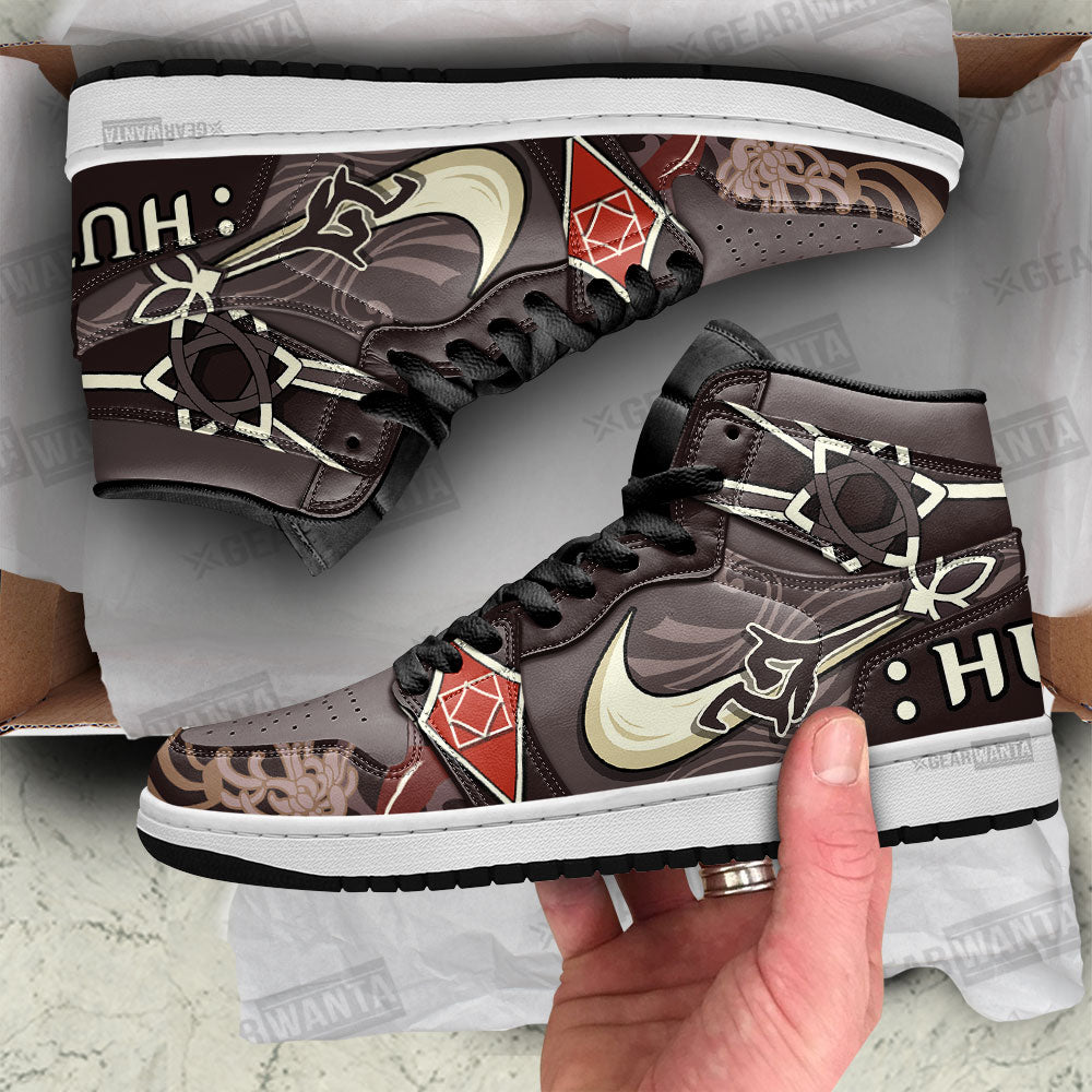 Ideafootwear Hu Tao Genshin Impact AJ1 High Sneakers Shoes For Men And Women 3