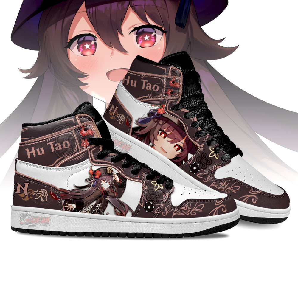 Ideafootwear Hu Tao Genshin Impact AJ1 High Sneakers Shoes For Men And Women 1