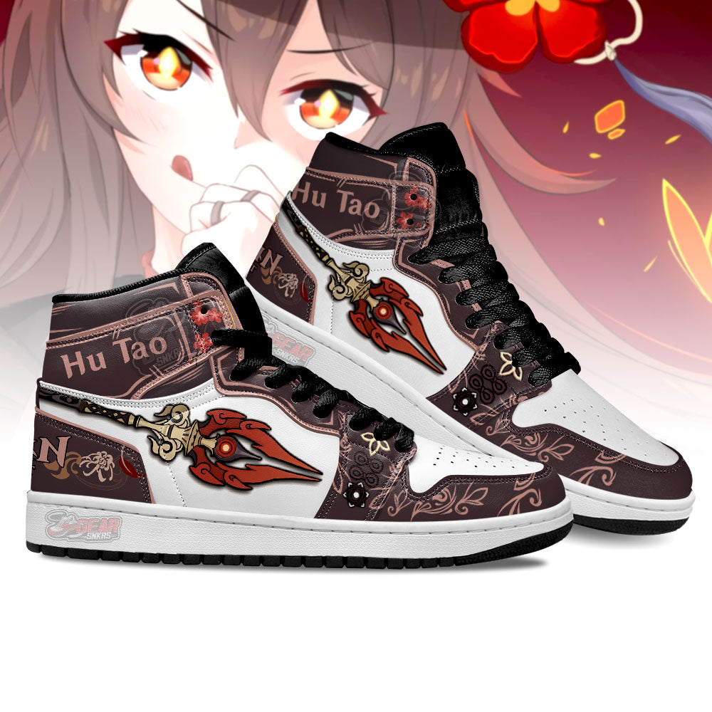 Ideafootwear Hu Tao Genshin Impact AJ1 High Sneakers Shoes For Men And Women 2