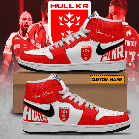 Ideafootwear Hull Kingston Rovers AJ1 High Sneakers Shoes For Men And Women 1