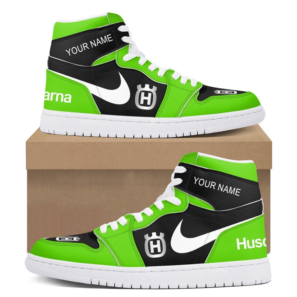 Ideafootwear Husqvarna AJ1 High Sneakers Shoes For Men And Women 1