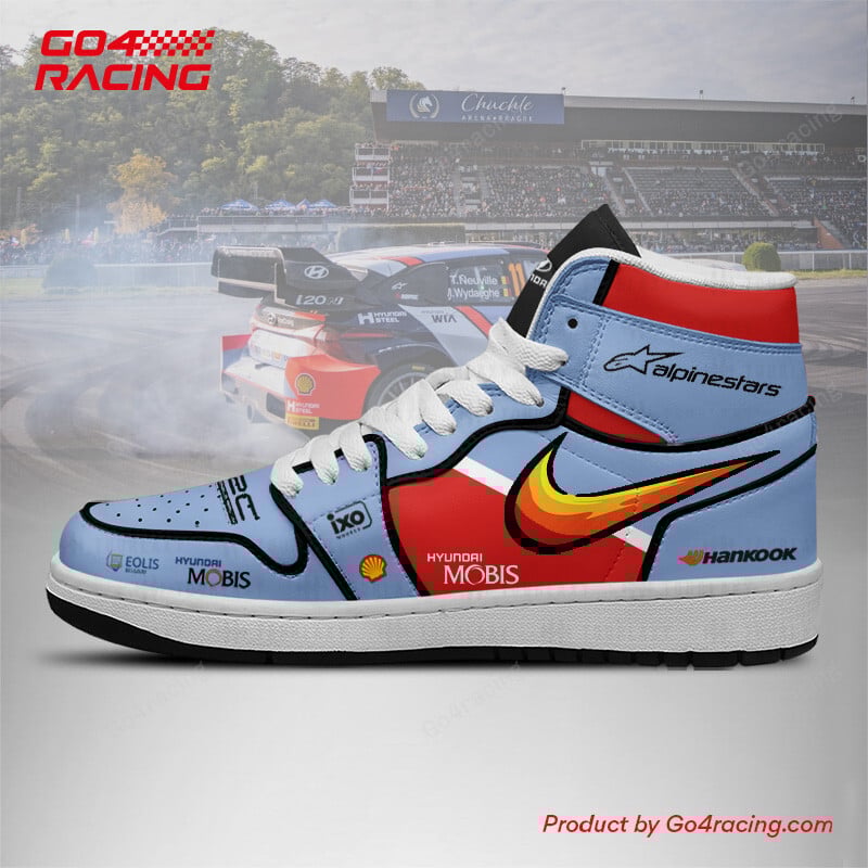 Ideafootwear Hyundai Shell Mobis AJ1 High Sneakers Shoes For Men And Women 1