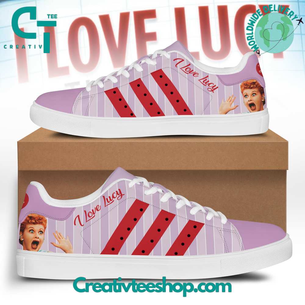 Ideafootwear I Love Lucy  Skate Stan Shoes Sneakes For Men And Women 1